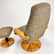 Fauteuil & repose-pied, années 1980