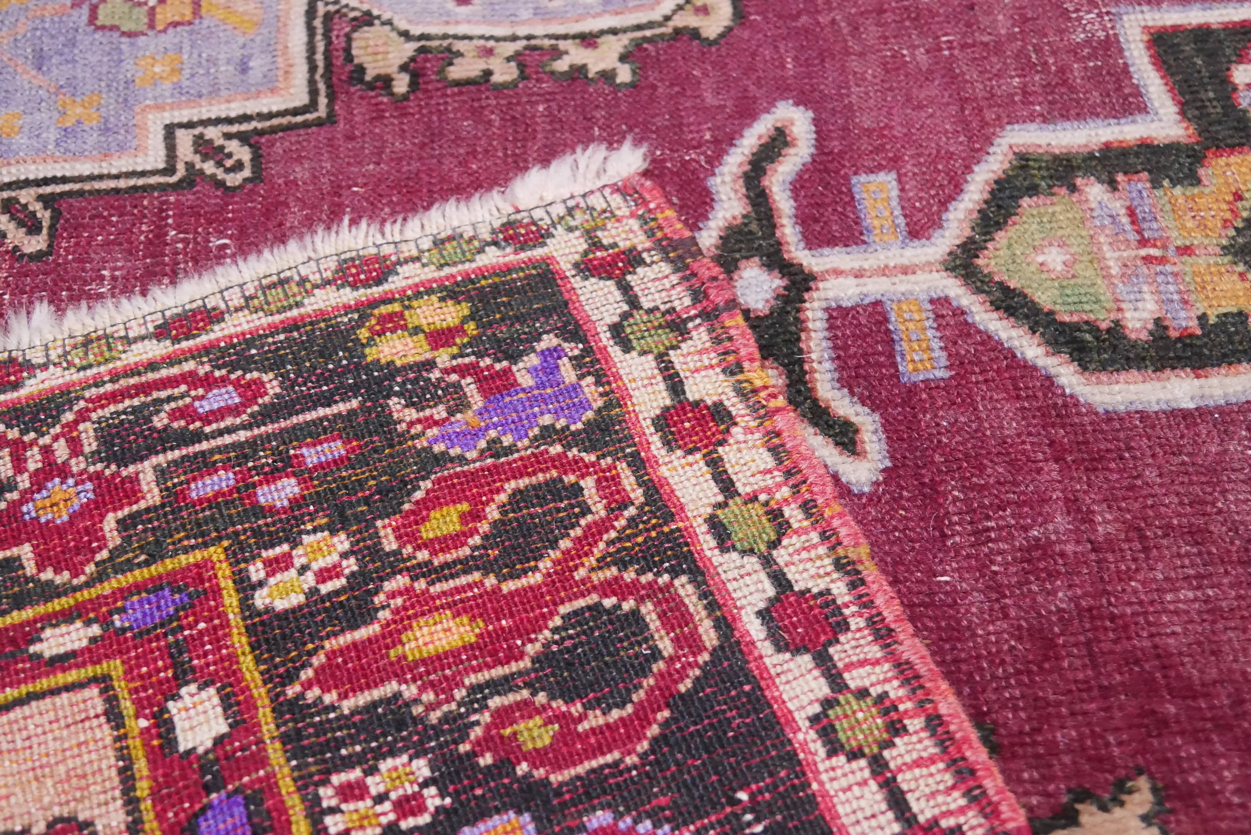 An ANCIENT Turkish handmade oriental carpet ANATOLIE 220 X 118