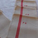 Set of 12 old tea towels