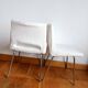 Paire de chaises bouclettes Georges Frydman 1960