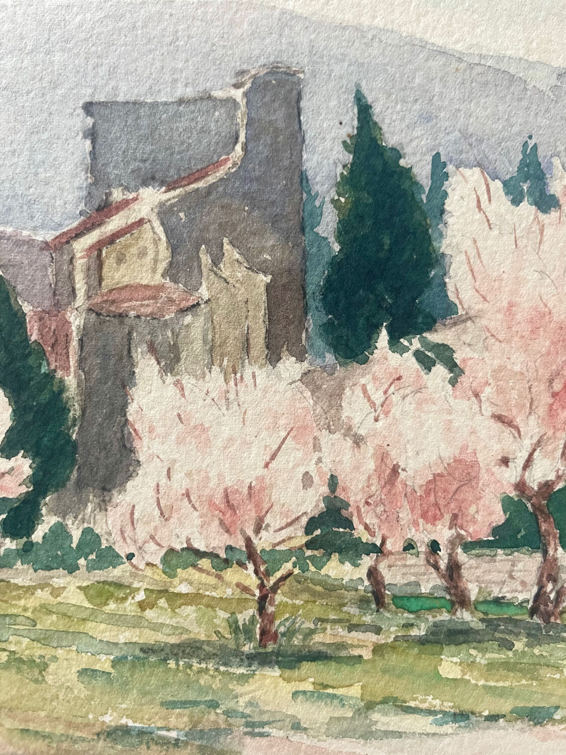 Original watercolor by Ray Perraud, 1933.