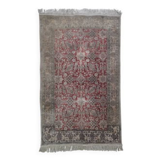 Sublime Oriental Silk Carpet - Hand-Knotted - Persian Design - 124 x 78 cm