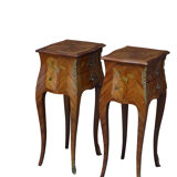 Pair of french bedside cabinets in kingwood