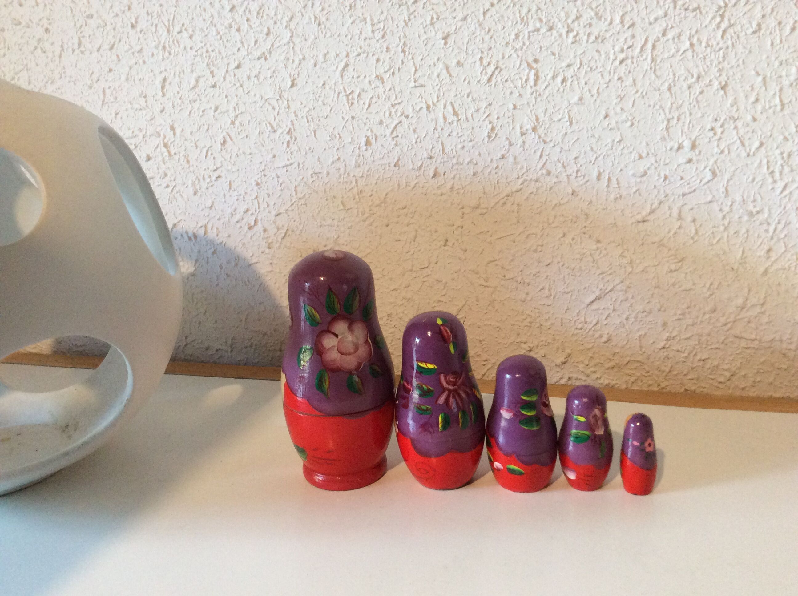 Russian dolls vintage vintage purple Matriochkas