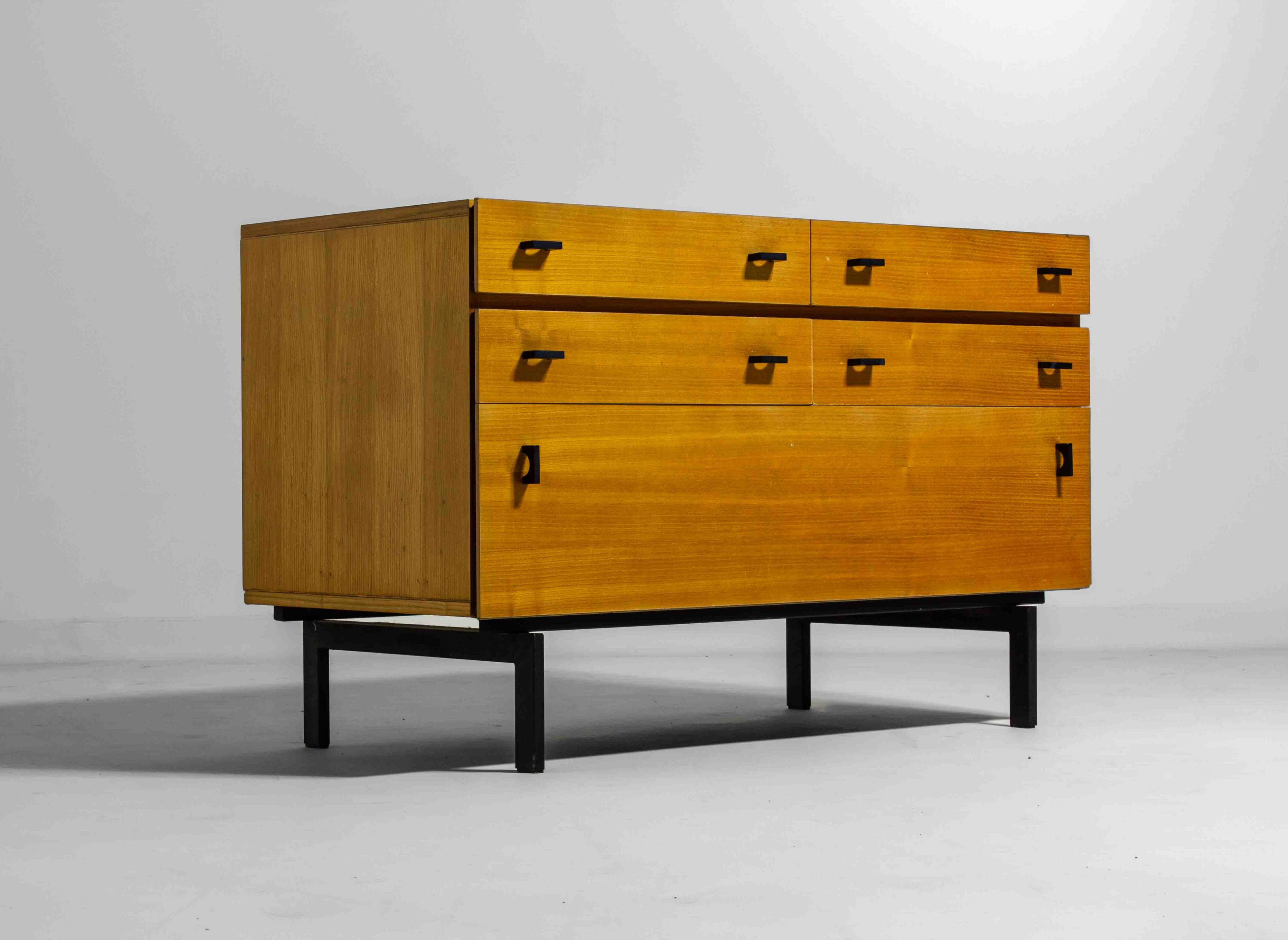 Commode en hêtre par Roger de Winter, Belgique années 1960