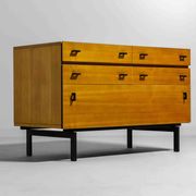 Chest of drawers in beech wood by Roger de Winter, 1960s Belgium