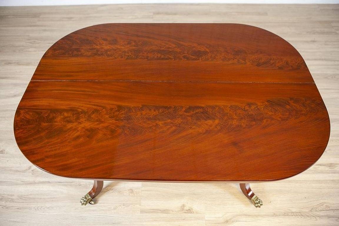 Late 19th Century Biedermeier Mahogany Center Table, 1890s