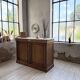 Oak and marble counter 1950