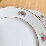 6 dessert plates demi-porcelaine Lunéville