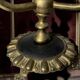 Antique three-light table lamp