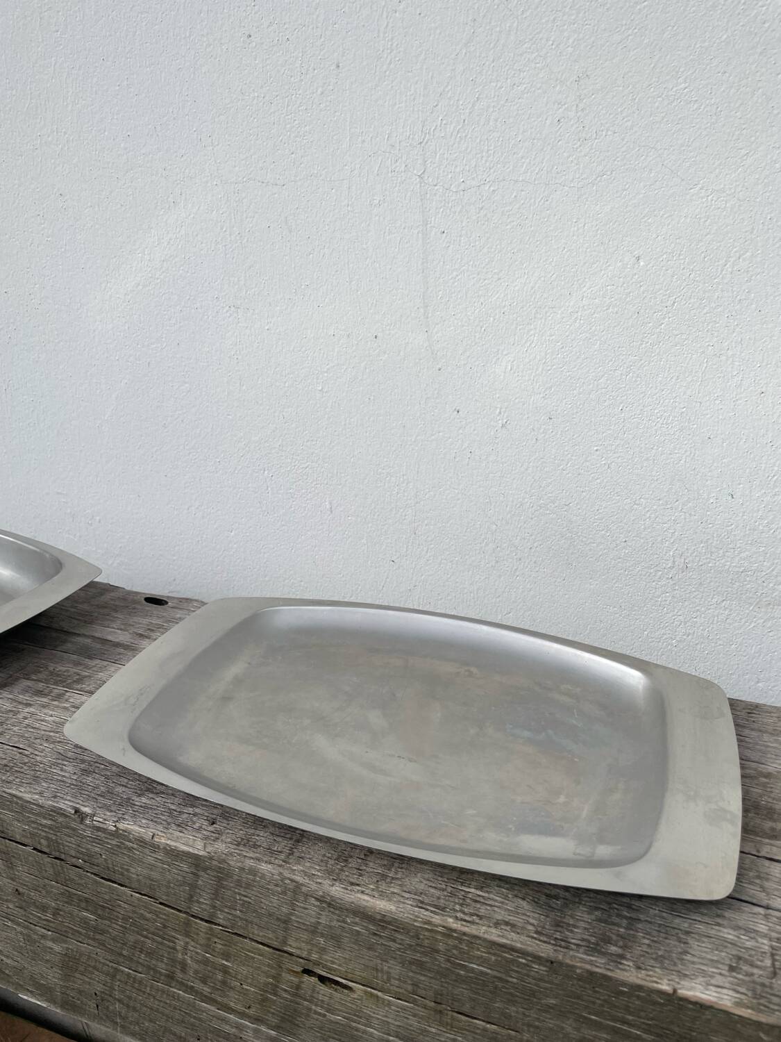 Trio of Danish Scandinavian stainless steel dishes