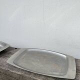 Trio of Danish Scandinavian stainless steel dishes