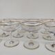 12 Baccarat crystal champagne coupes, circa 1900.