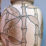 Vintage bamboo ceramic vase - West Germany
