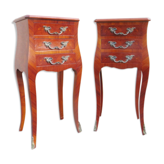 Pair of Louis XV style bedside tables