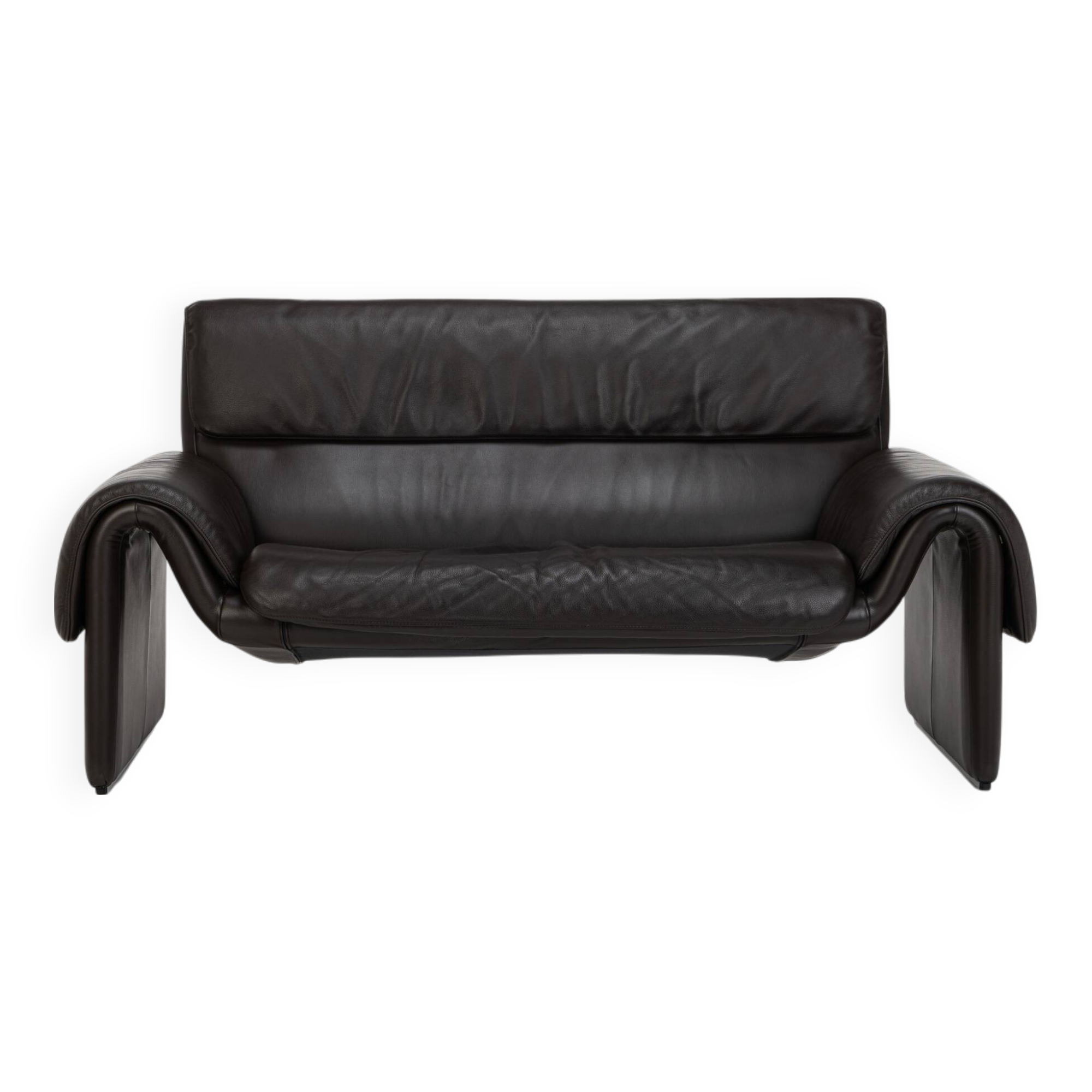 DS-2011 Sofa by De Sede, dark brown leather lounge