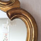 Mirror oval shell dore with french-style sheet louis xvi 58x80cm