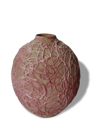 Vase boule ancien en terre cuite