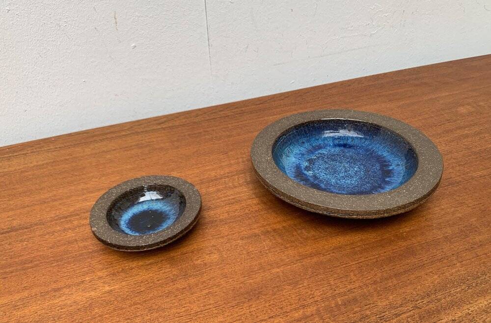 Vintage ceramic bowls from the Danish studio Michael Andersen, Bornholm, 1960s, set of 2.