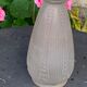 Hyacinth vase in frosted glass art deco foliage pattern
