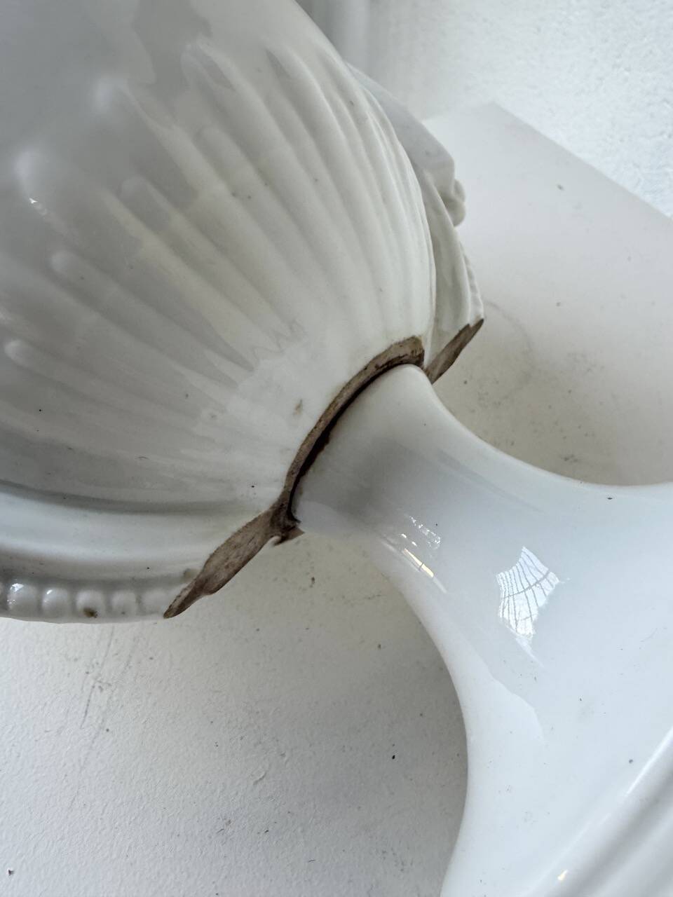 1940s ceramic lamp base