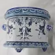 Nevers earthenware cache-pot. 20th century.