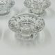 Set of 4 Cut Crystal Candle Holders Bolsius France 70s