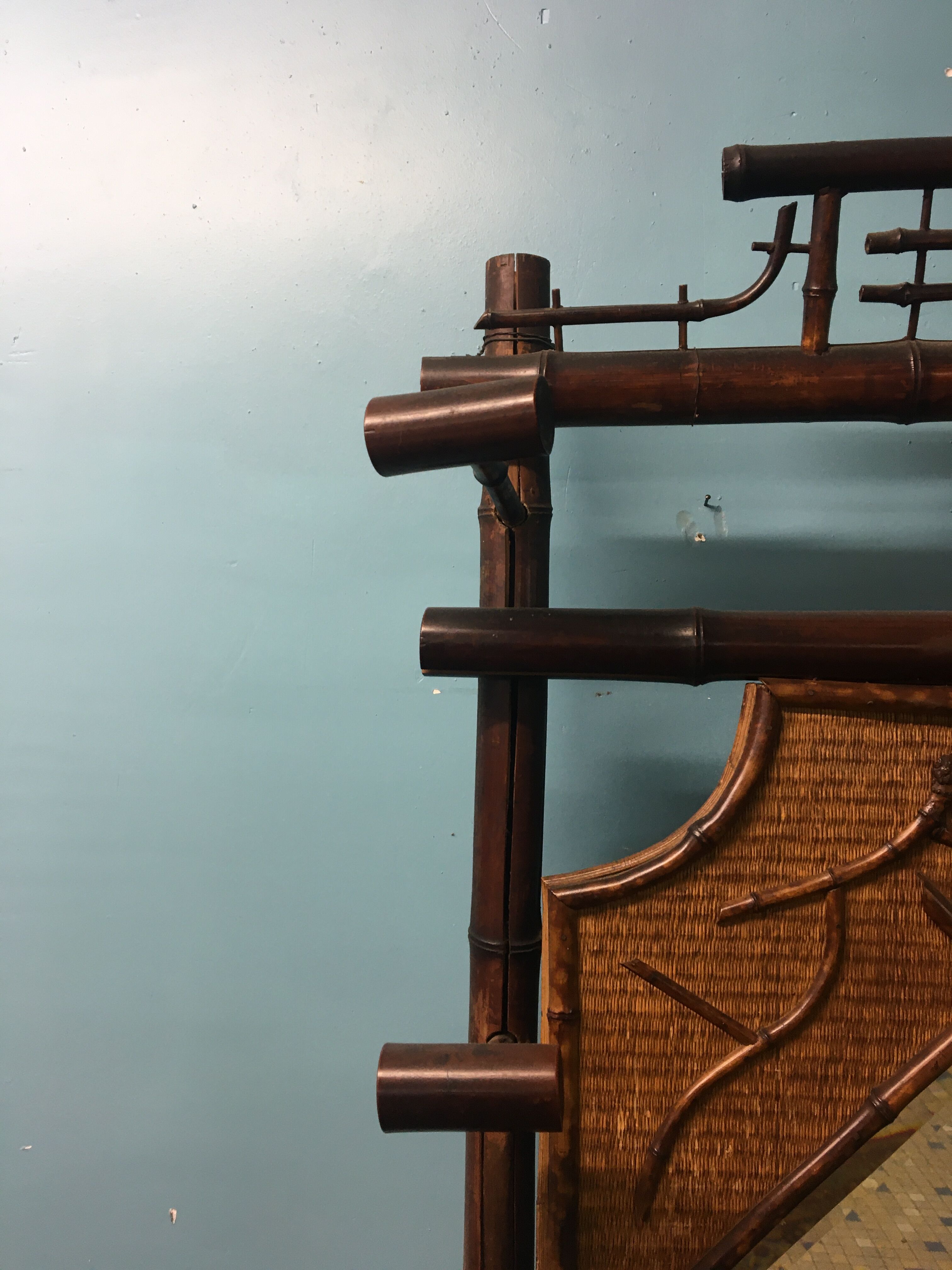 Porte manteau vintage en bambou