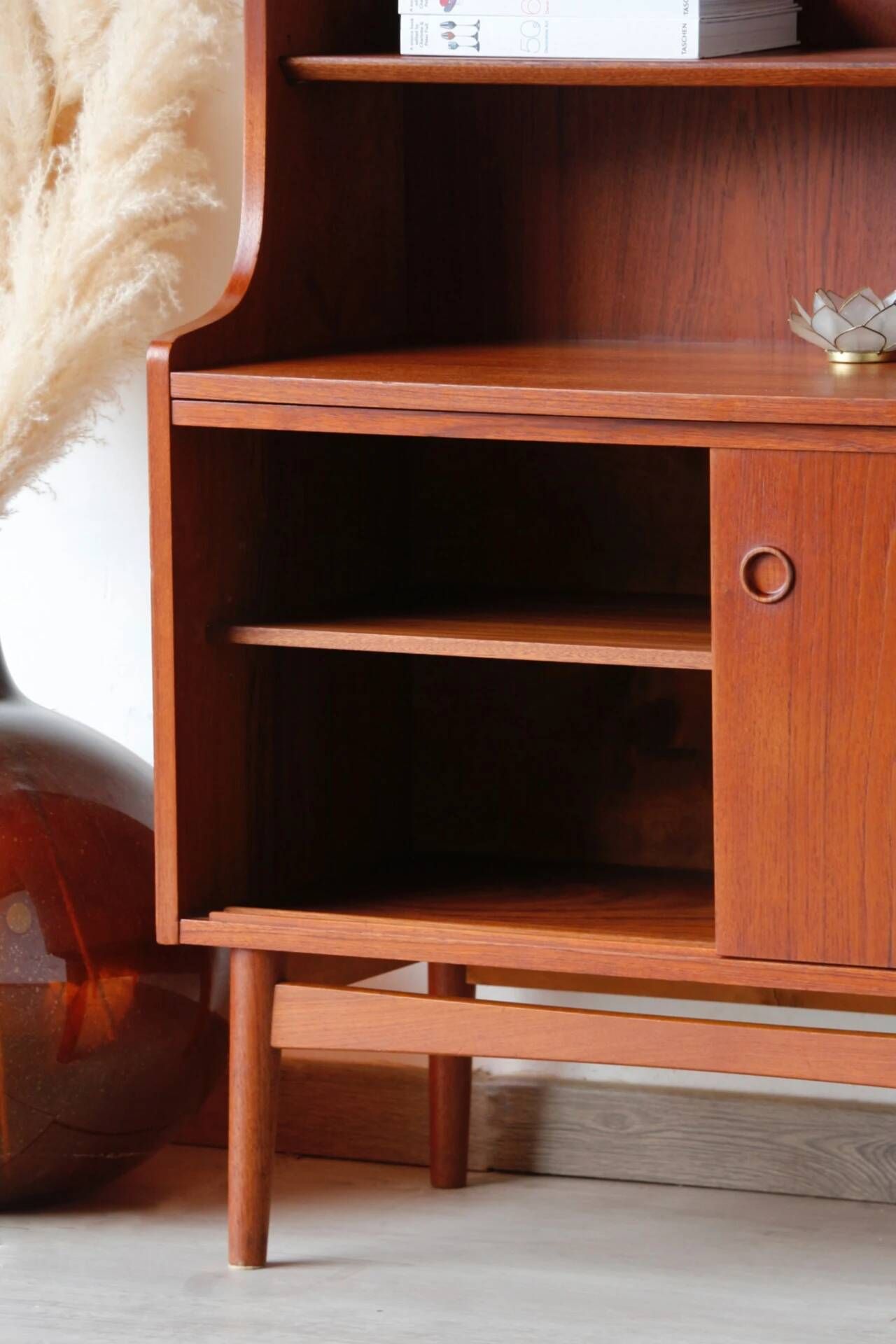 Bibliothèque scandinave vintage en teck – années 60