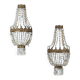 Antique metal wall sconces, Italy, 19th century