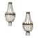Antique metal wall sconces, Italy, 19th century
