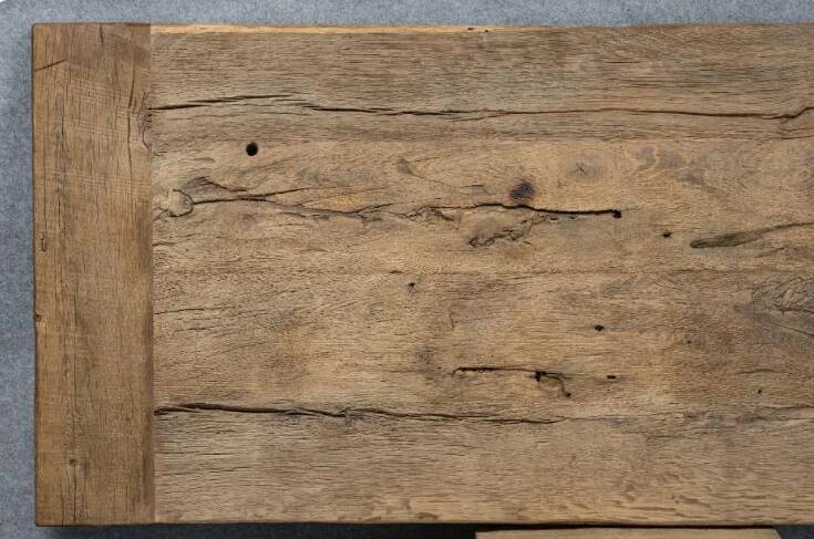 222x90 Rustic Solid Oak Dining Table I Handmade from Reclaimed Oak