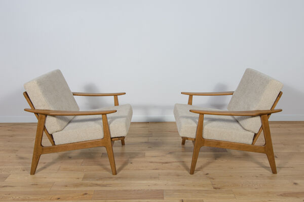 Fauteuils polonais des années 50 modèle 5825, années 1960, ensemble de 2