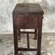 Antique Indonesian teak workbench with two drawers and stretcher H89.