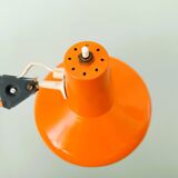Lampe d'architecte orange années 50