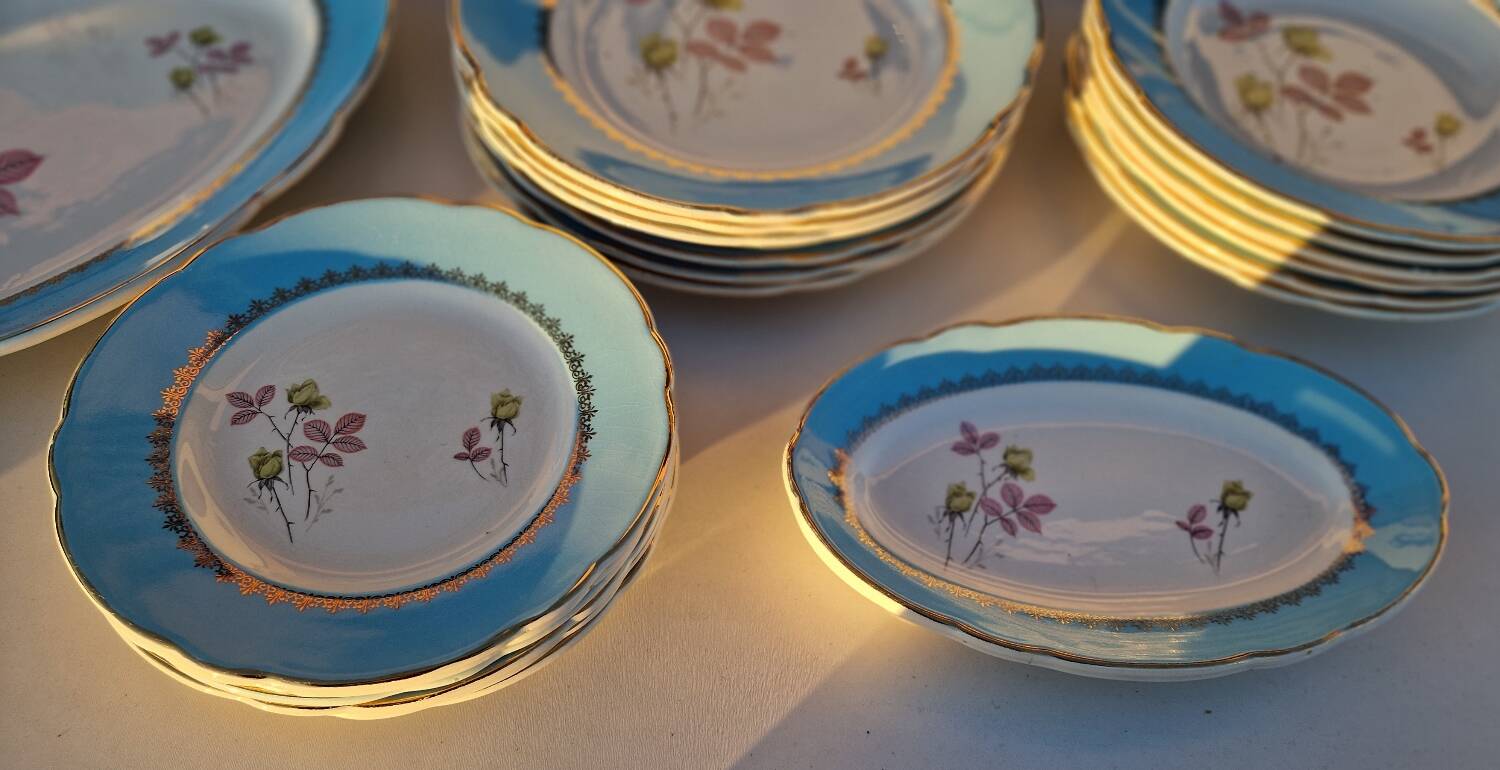 Service vaisselle Lunéville Badonviller KG  années 60/70