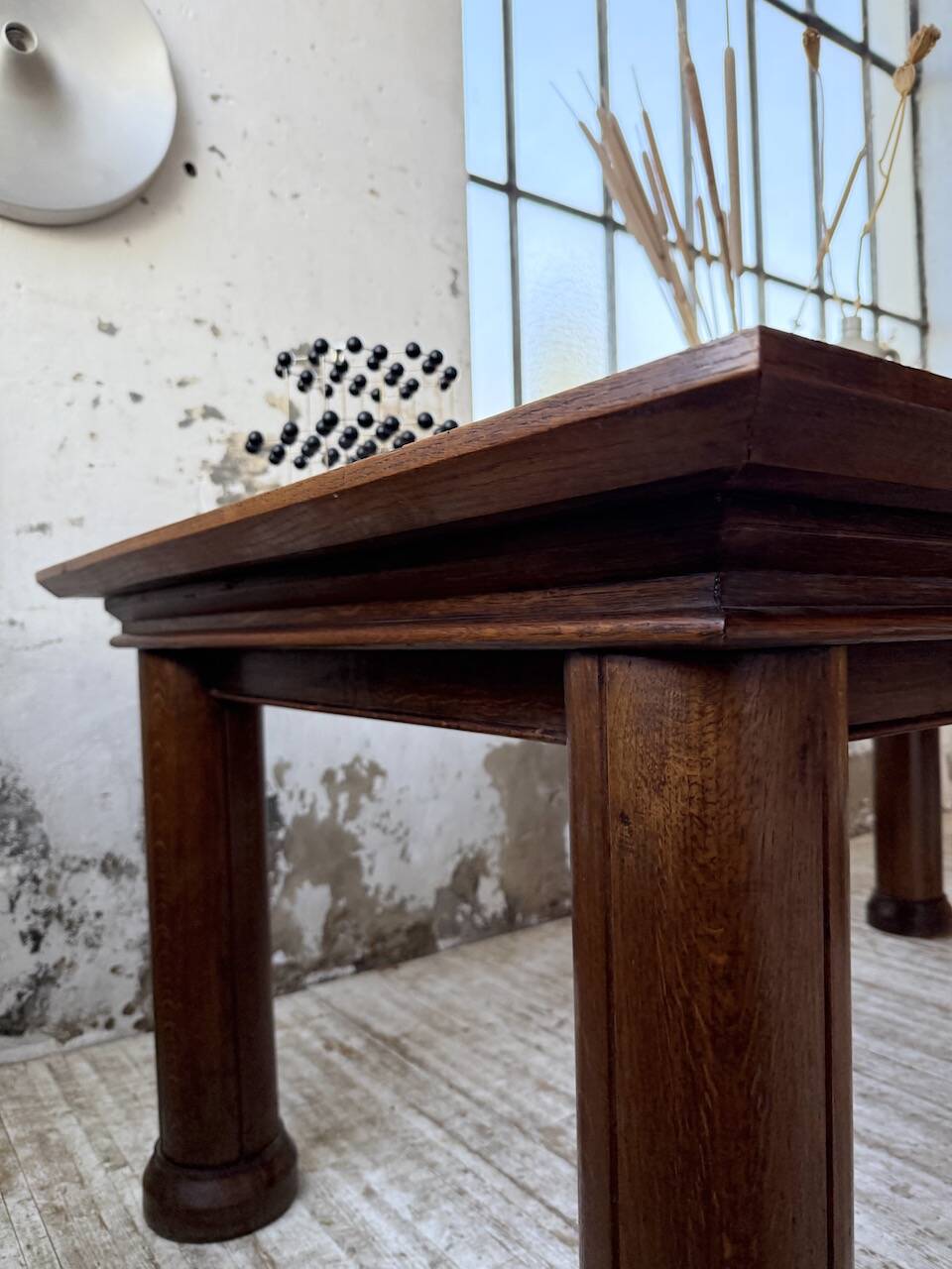 Dudouyt oak dining table 1940