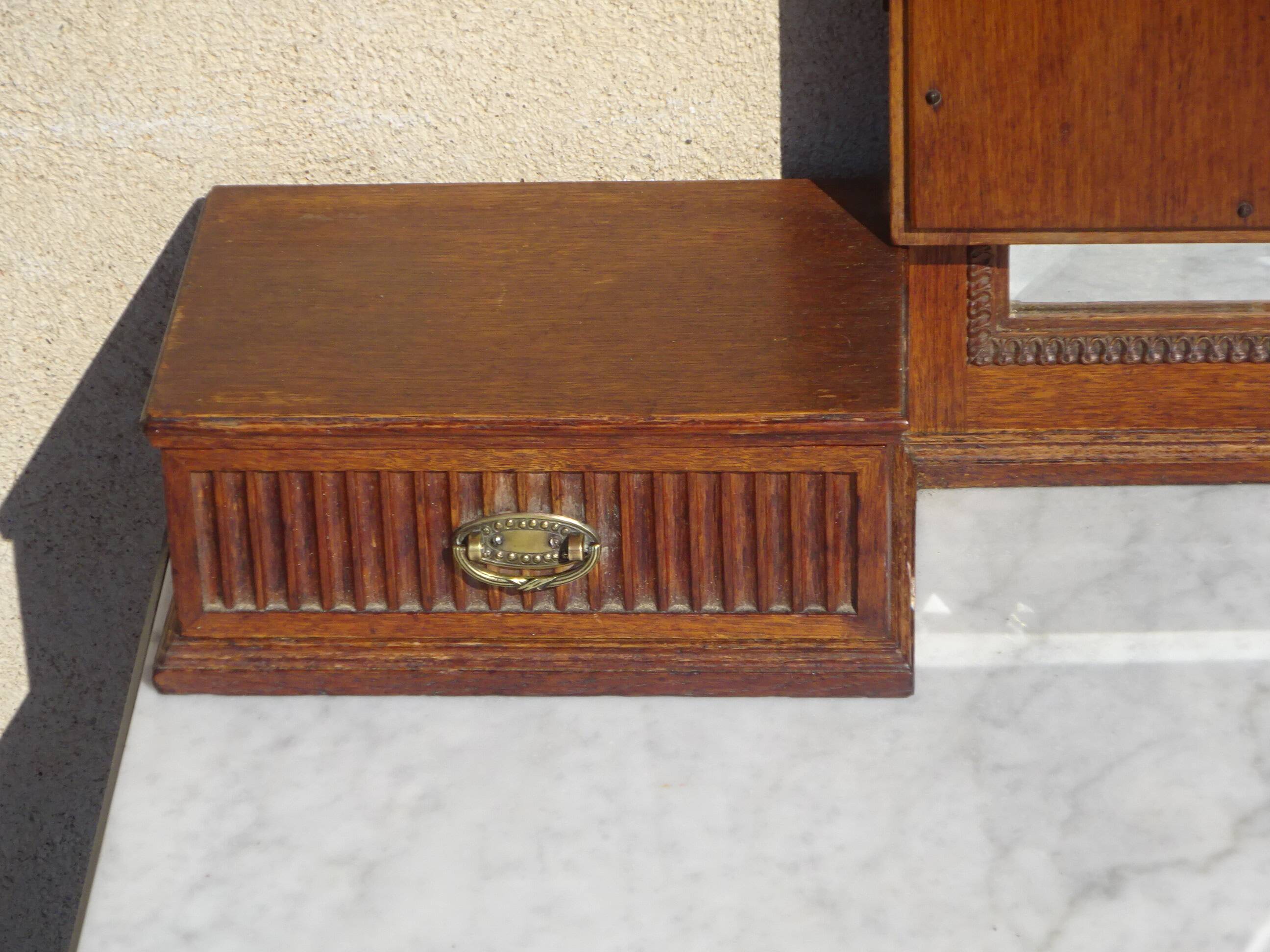 Miroir triptyque époque Art Déco