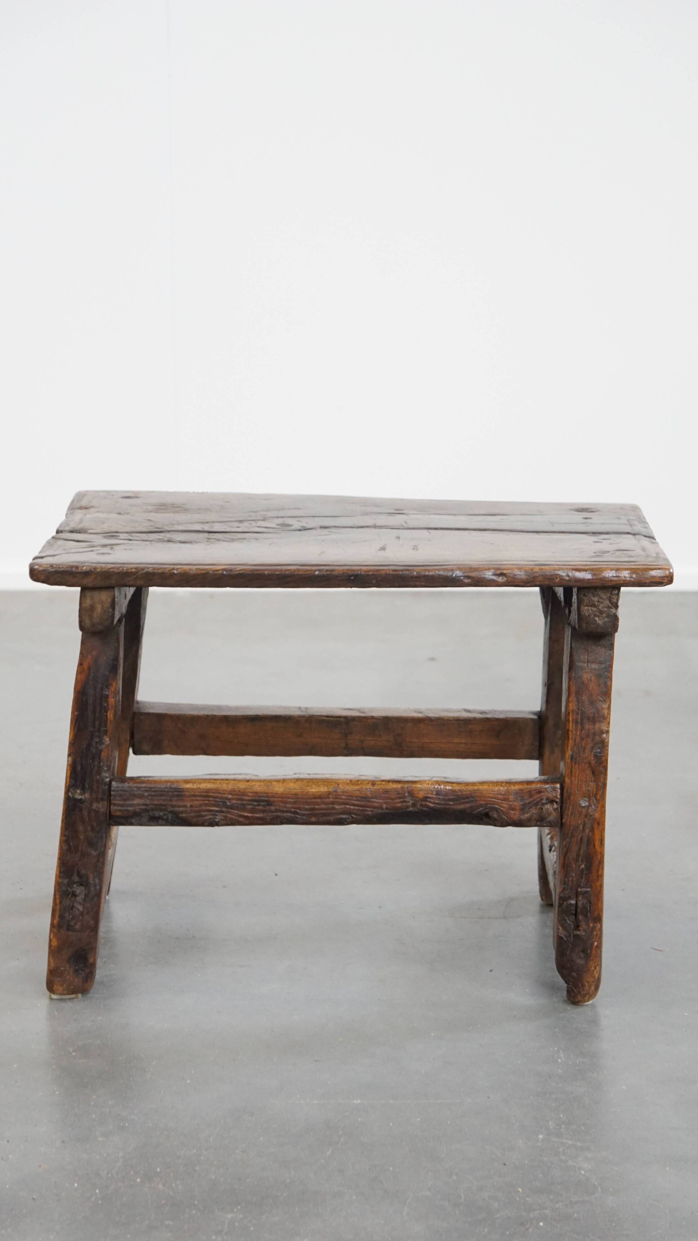 Unique Antique Spanish Side Table / Stool from the 16th Century