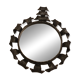 Brutalist wrought iron mirror, Spain, 1950