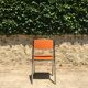Ensemble 3 chaises acier chromé avec 1 tabouret 70’s