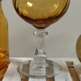 Italian photophore vase in blown glass
