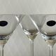 6 Bohemian crystal cocktail glasses.