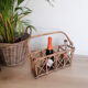 Rattan bottle basket, 50s