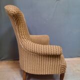 Fauteiuil toad upholstered Napoleon III