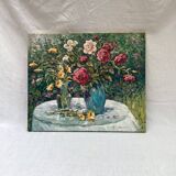 Signed painting Oil on canvas dimensions: height -50cm- width -60 cm-