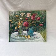 Signed painting Oil on canvas dimensions: height -50cm- width -60 cm-