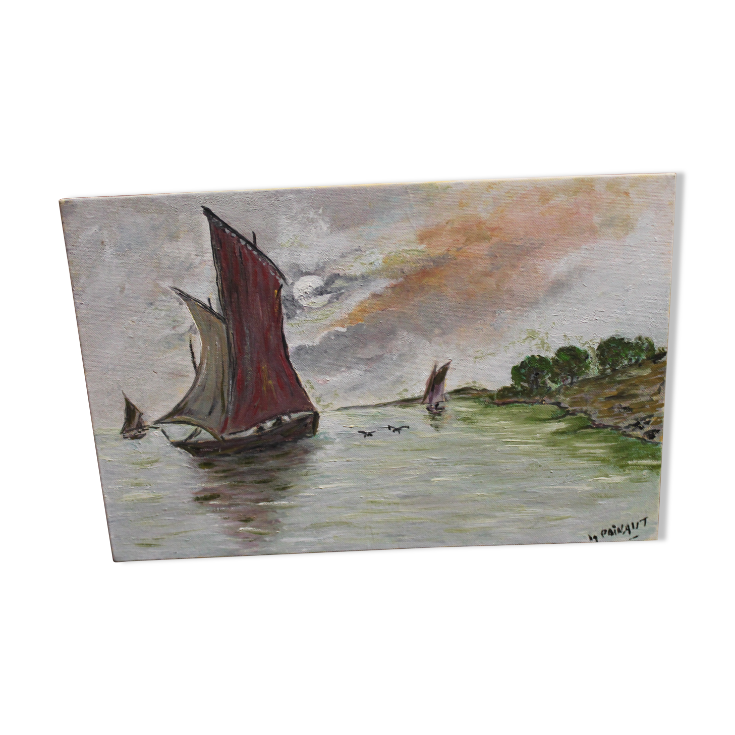 Peinture maritime à l'huile