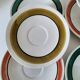 Ensemble de 4 grandes tasses vintage et 6 sous-tasses graphiques