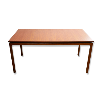 Extendable teak dining table by Gérard Guermonprez for Magnani editions